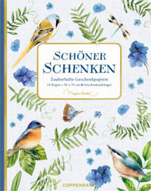 Geschenkpapier-Buch Coppenr Vögel & Insekten